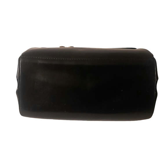 ROBERTA DI CAMERINO Vintage Leather Bagonghi Bag w/ Velvet Trim Black/Grey - Picture 11 of 13